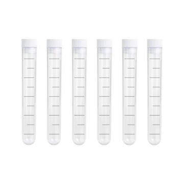Reagensglas 6x med prop - 13 ml