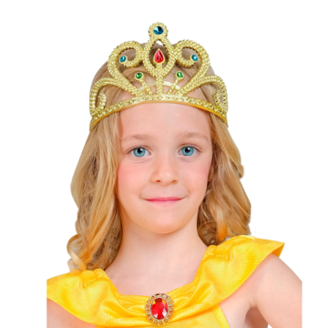 Guld tiara til børn