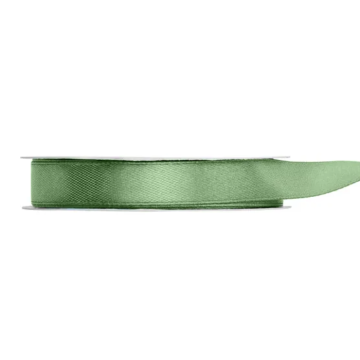Sage grøn satinbånd - 12 mm x 25 m