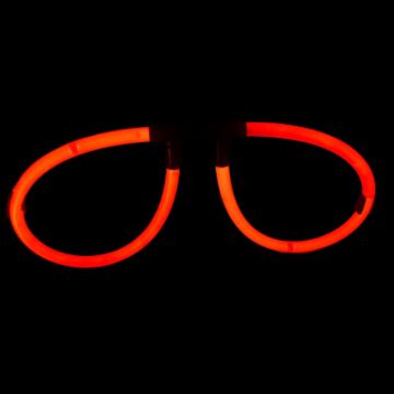 Knæklys briller - Rød