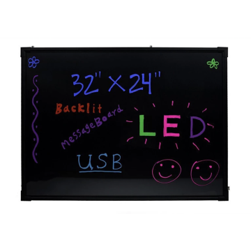 LED skilt med selvlysende tuscher