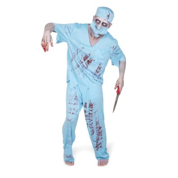 Zombie kirurg kostume til mænd