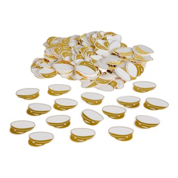 Studenterhue bordkonfetti guld 15 g