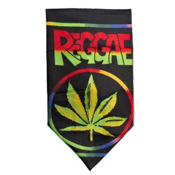 Bandana reggae med marijuana motiv 52x55 cm