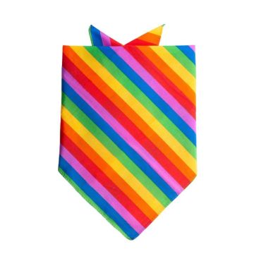 Bandana med regnbue motiv 52x55 cm