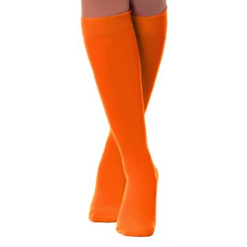 Knæstrømper til kvinder one-size neon orange