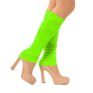 Benvarmere til kvinder one-size neon grøn