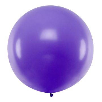 Kæmpe Pastel Lilla ballon - 1 meter