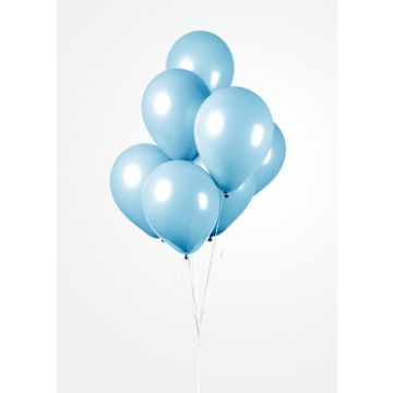Lyseblå Balloner 100x - 30 cm