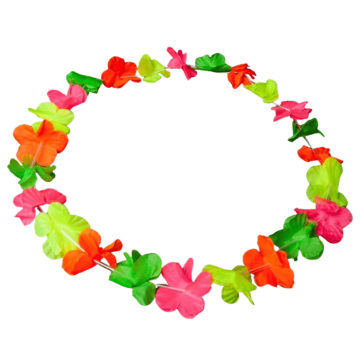 Hawaii krans neon halskæde multifarvet neon 
