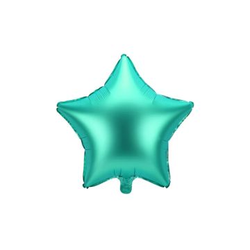 Stjerneformet folieballon grøn 48 cm