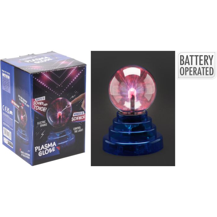 Batteridrevet plasmakuglelampe H 14 cm
