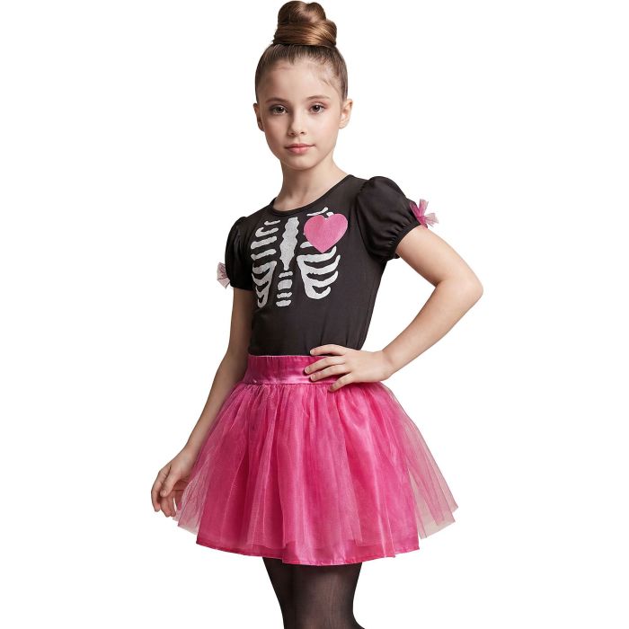 Ballerina skelet kostume til piger