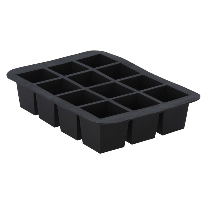 Gummi isterningeform til 12x 4x4x4 cm isterninger