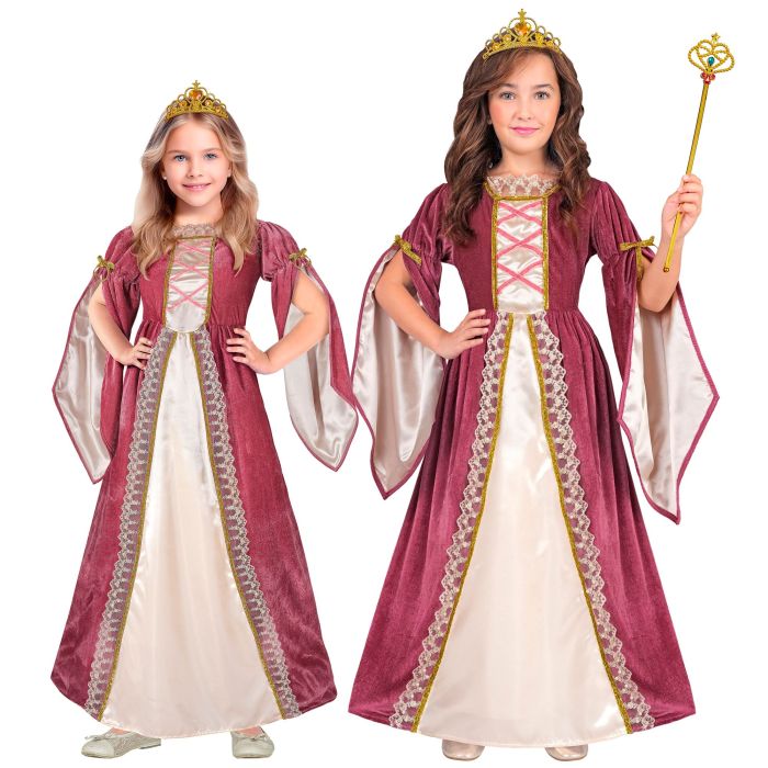 Middelalderprinsesse kostume til piger