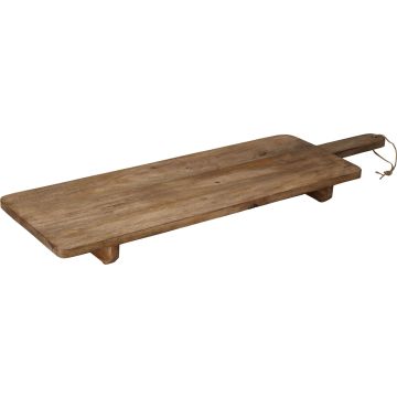 Serveringsbræt i mangotræ på 2 ben ca. 100 cm