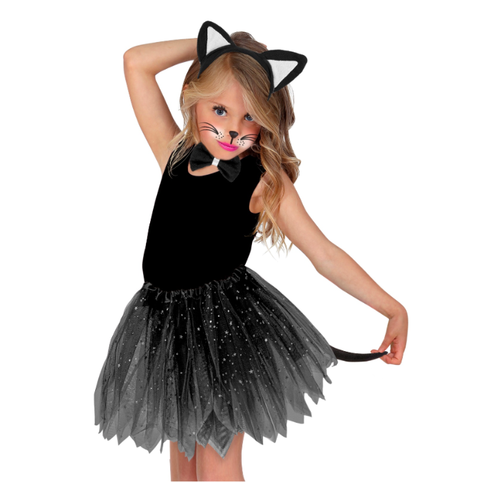 Katte kostume til børn - 3 dele