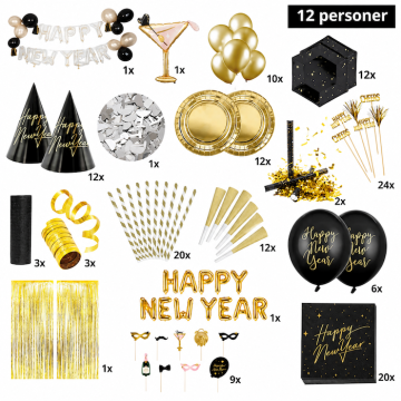Nytårspakke deluxe 19 dele
