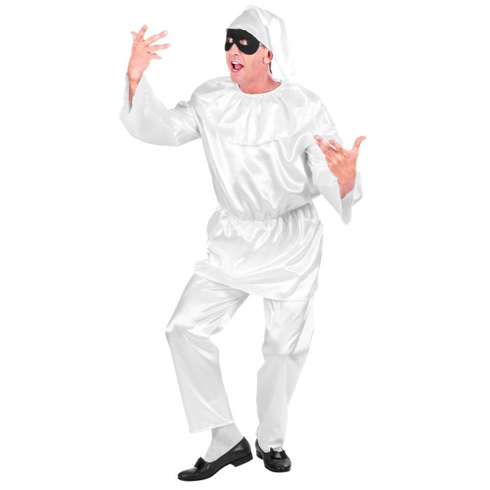 Pulcinella-klovnekostume til herrer