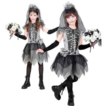 Skeletbrud kostume til piger