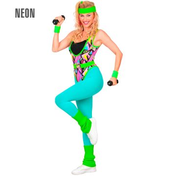 80er aerobic kostume til dame
