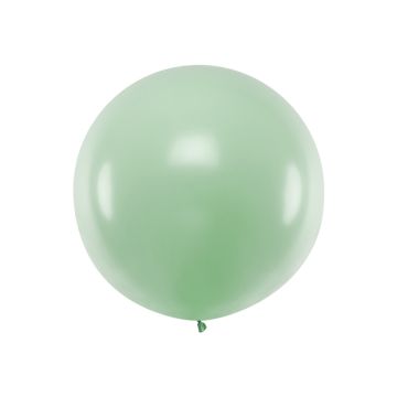 Kæmpe Pastel Pistache Ballon - 1 Meter 