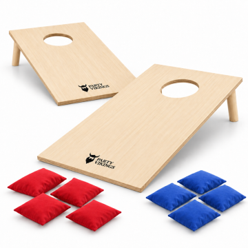 Cornhole sæt 2x i træ 60x30 cm PartyVikings®
