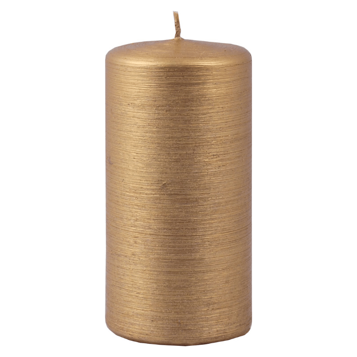 Bloklys guld 1x - 6x12 cm