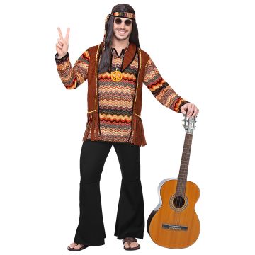 Hippiesæt til herrer med halskæde