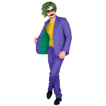 Uhyggeligt klovnekostume - jakke og bukser