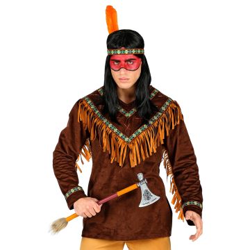 Indianerkostume med frynser og pandebånd