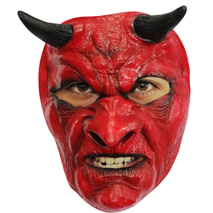 Uhyggelig halloween djævle maske
