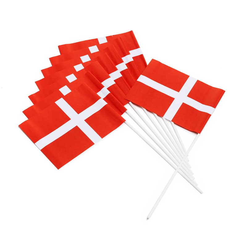 Se Danmark flag 10x hos PartyVikings.dk