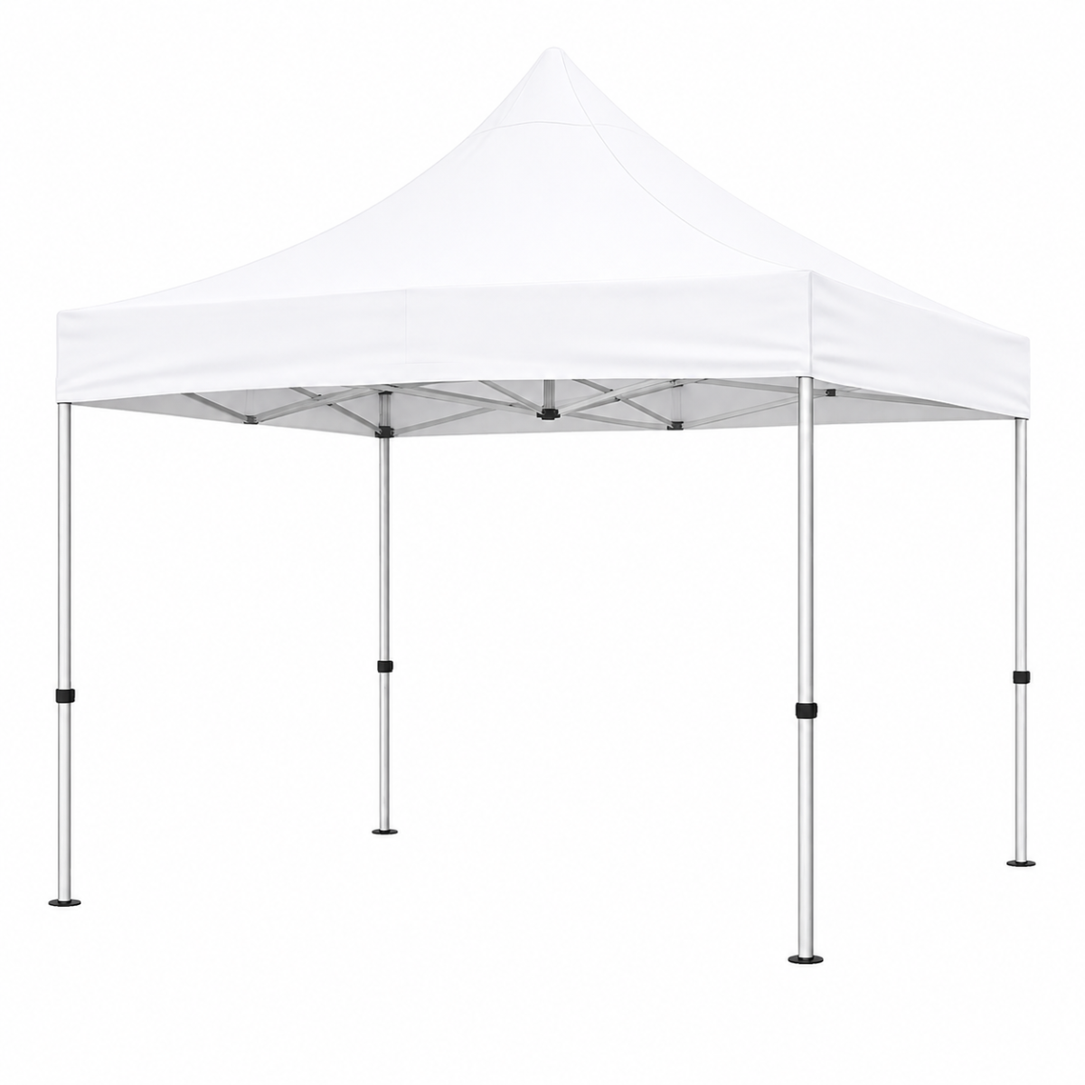 Udendørs stærk pavillon 3x3 m hvid - 20 kg