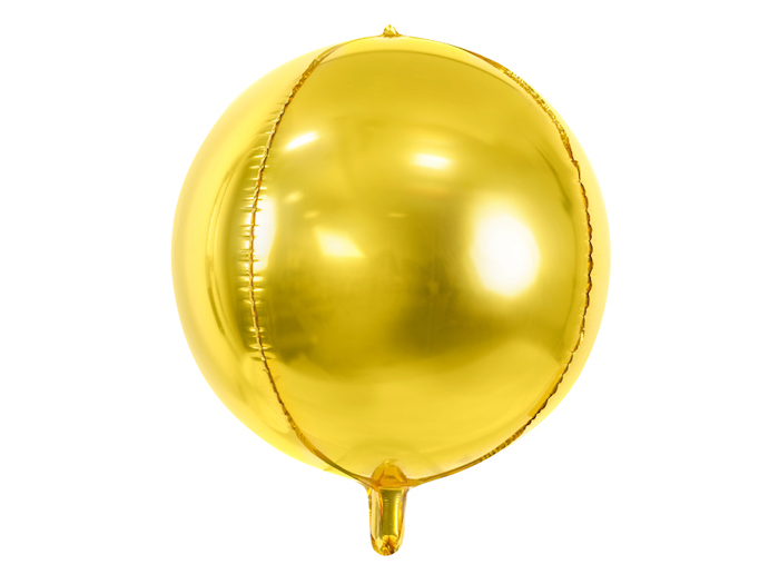 Metallisk Guld folieballon - 40 centimeter