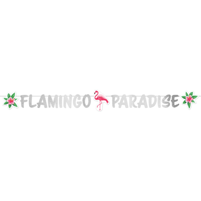 Køb Flamingo Paradise Banner - 135 cm - Pris 39.00 kr.