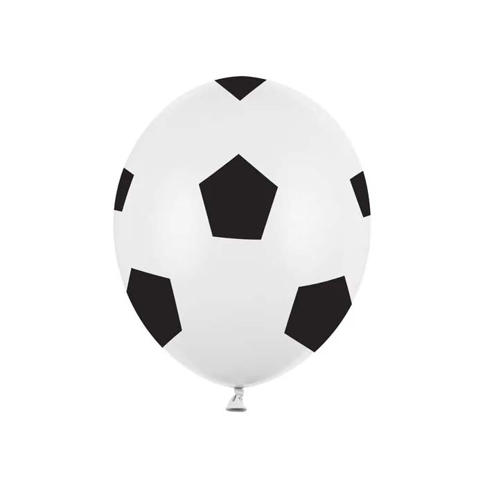 Fodbold Latex Balloner 6x - 30 cm