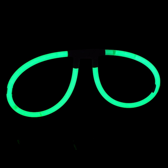 Knæklys briller - Grøn