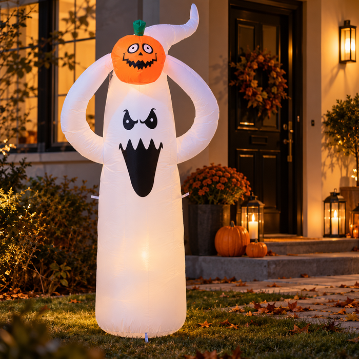 Oppustelig halloween spøgelse med LED 150 cm