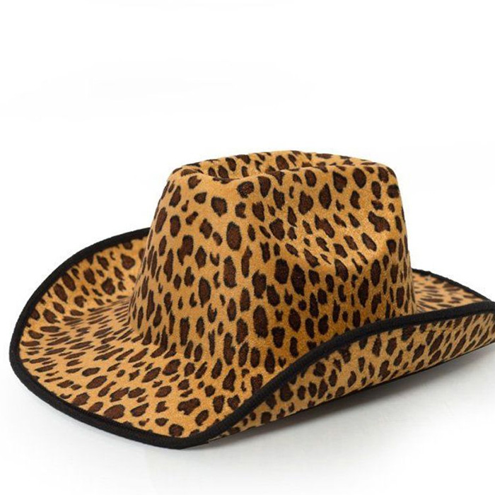 Leopard cowboy hat