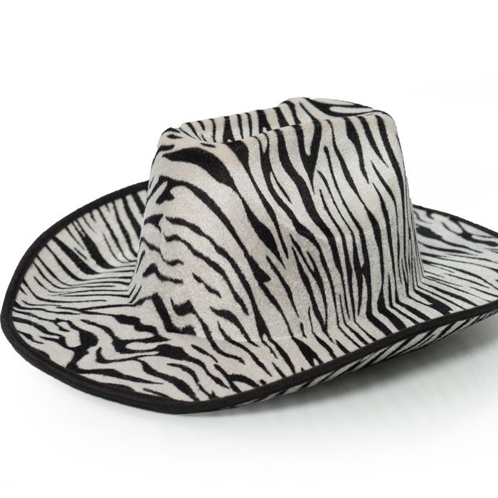 Zebra cowboy hat