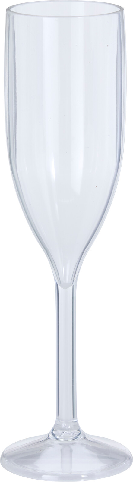 Champagneglas i akryl 165 ml med lang stilk