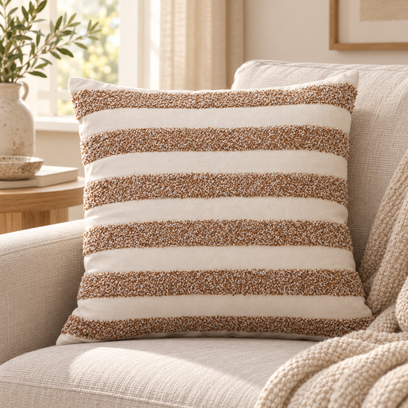 Pyntepude 43 x 43 cm bomuld med broderi og lynlås