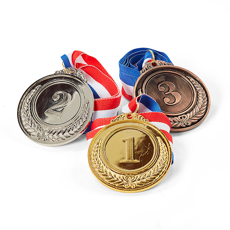 Billede af Medaljer guld, sølv og bronze 3x
