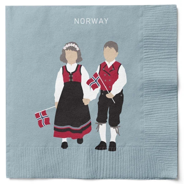Servietter med Norge motiv 20x Det Gamle Apotek