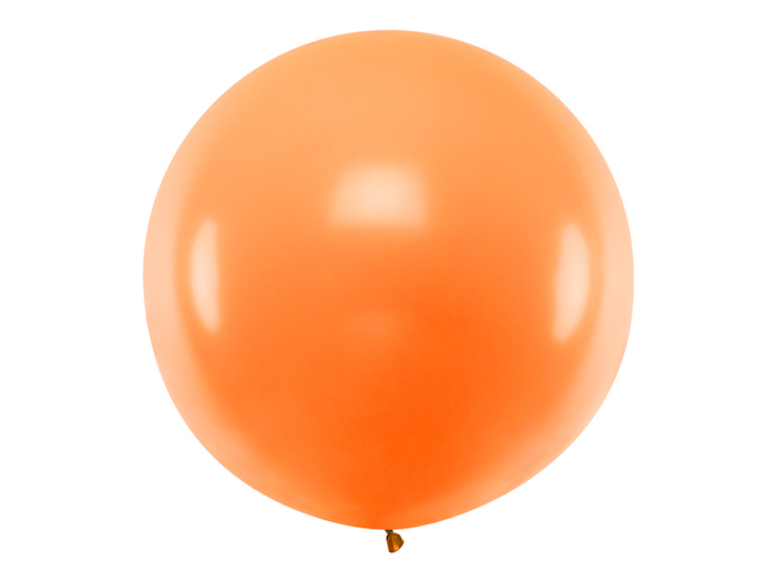 Kæmpe orange ballon - 1 Meter