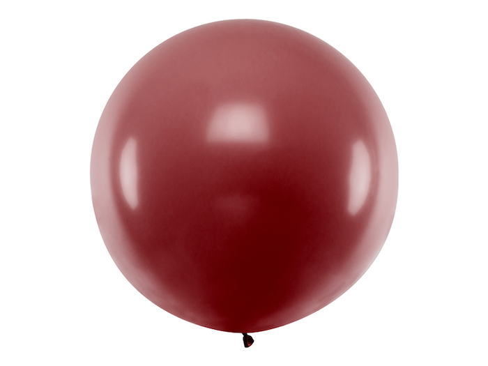 Kæmpe Pastel Bordeaux Ballon - 1 Meter