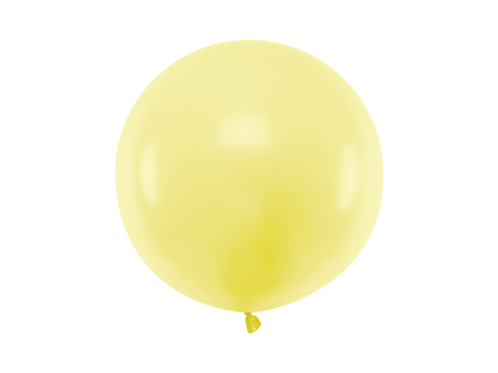 Pastel Gul Ballon - 60 cm