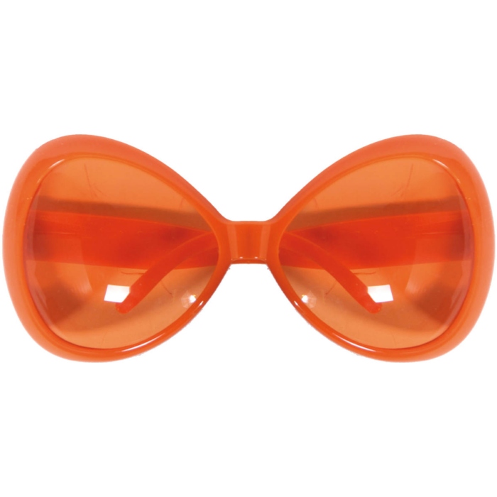 Sjove oversized briller orange