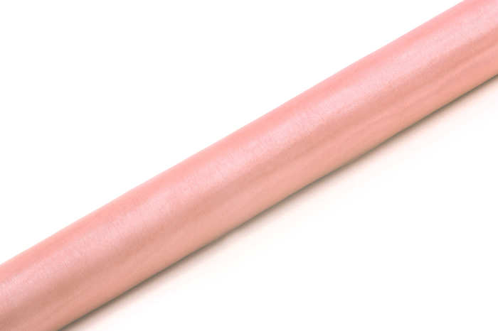 Organza Bordløber Pale Pink - 9 Meter